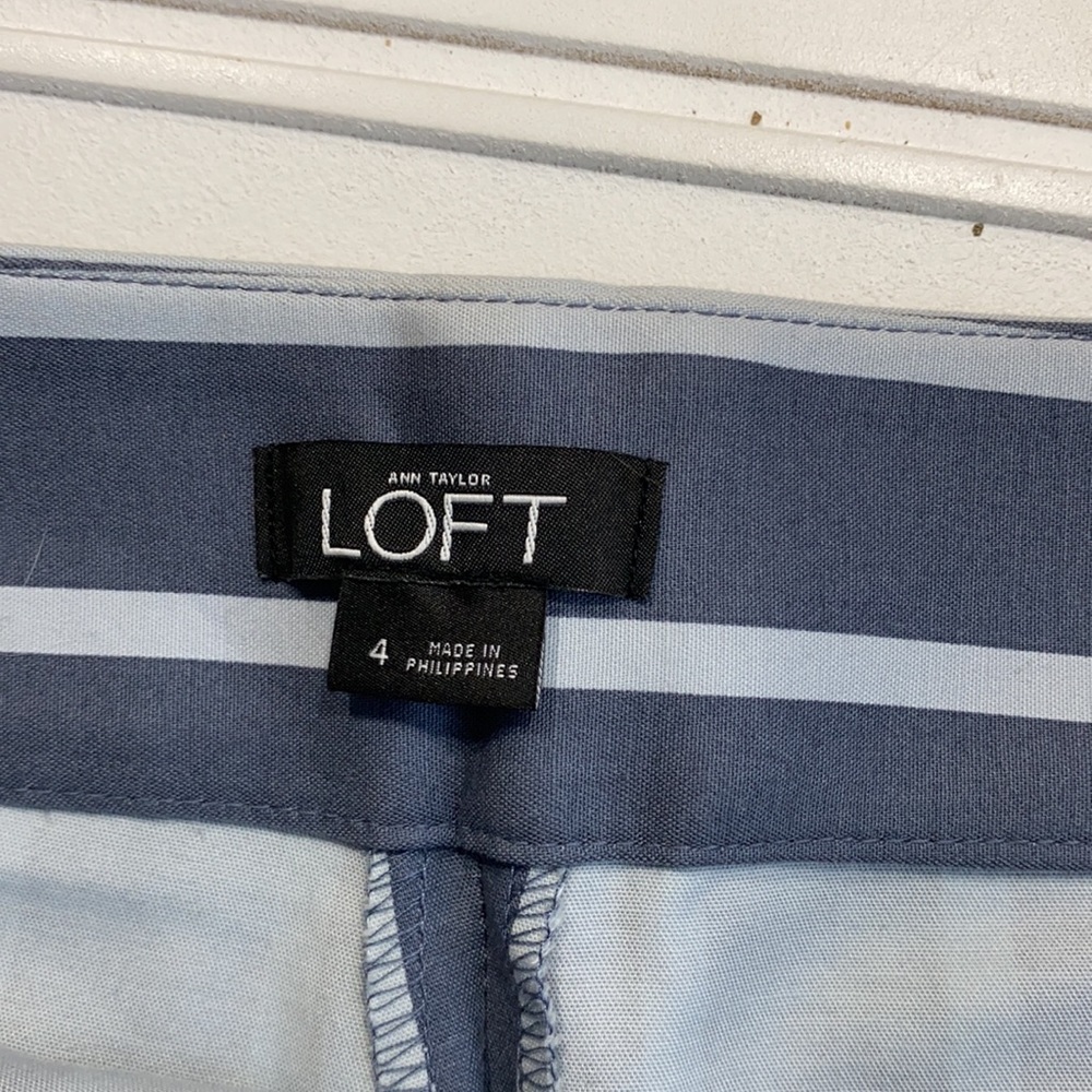 Loft Striped Sailor Riviera Gray Shorts 4 - Picture 5 of 9